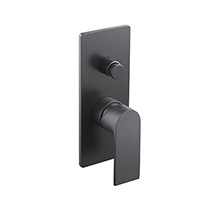 Hios Wall Mixer w Diverter BLK