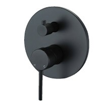 Polar+ Wall Mixer/Diverter-BLK