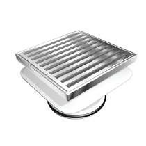Sq on Sq 100x80mm Pol SS Mega